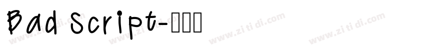 Bad Script字体转换